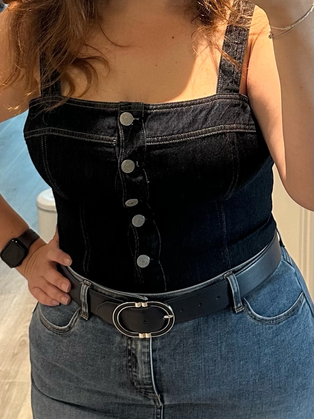 🪩Levi's Denim Crop Top Corset